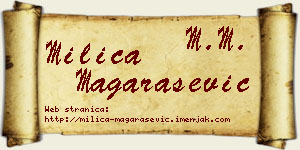 Milica Magarašević vizit kartica
